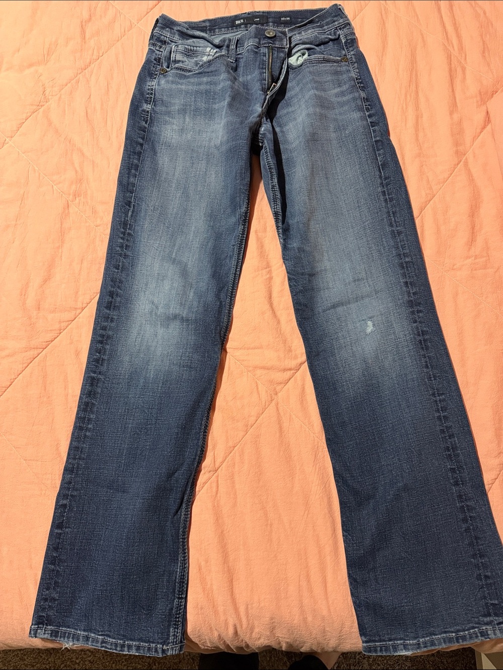 BKE Men’s Blue Bootcut Jeans